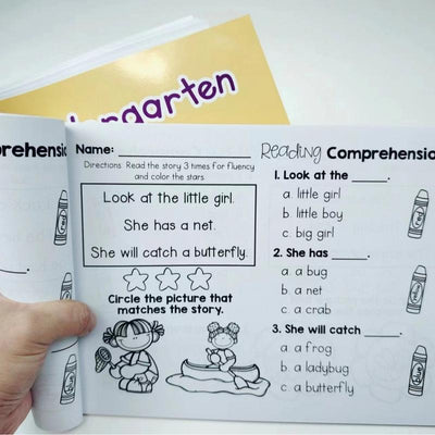 Early Reader Comprehension Workbook – 120 Interactive Passages for Kindergarten & Grade 1